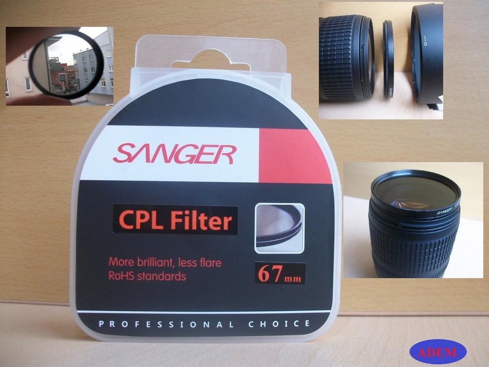 Sanger 67 mm Cpl Polarize Filtre
