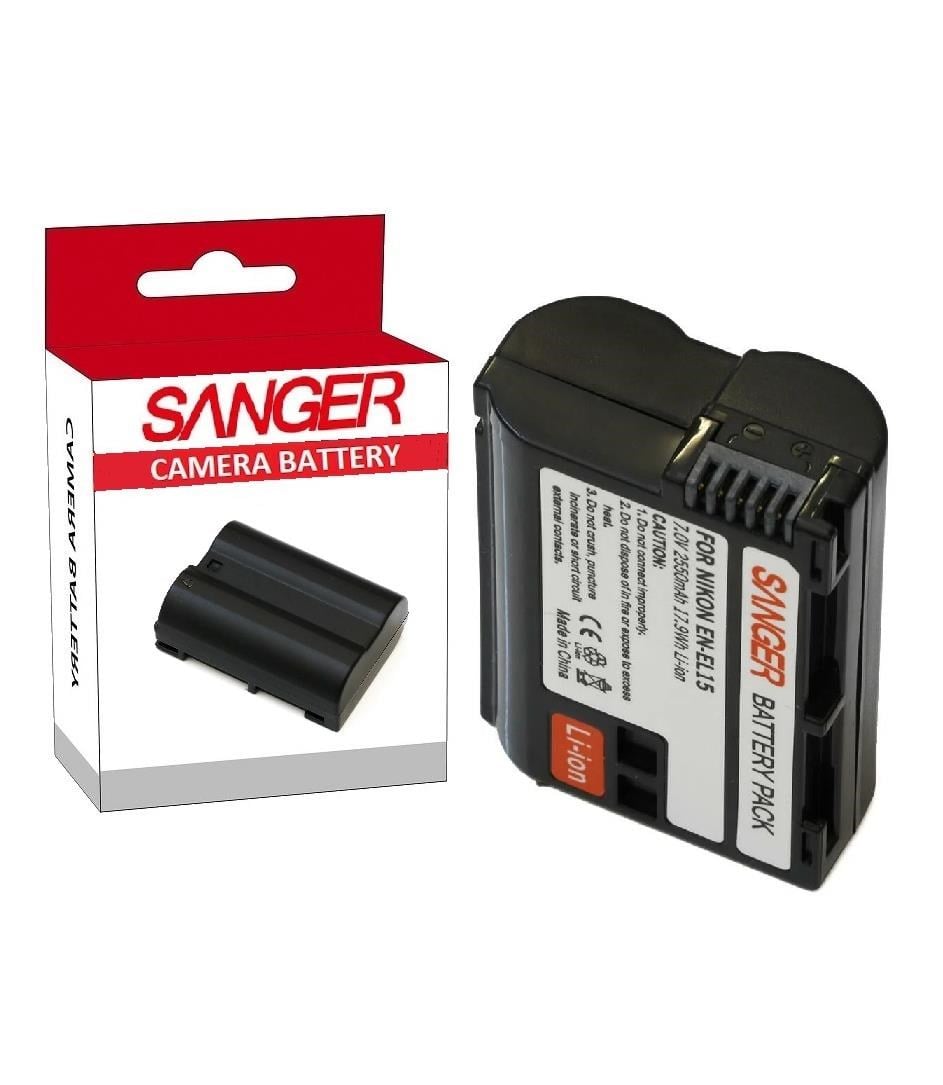 Sanger EN-EL15, Nikon D7500, D7200, D7100, D800, D810, D750, D610 DSLR Bataryası, Pil