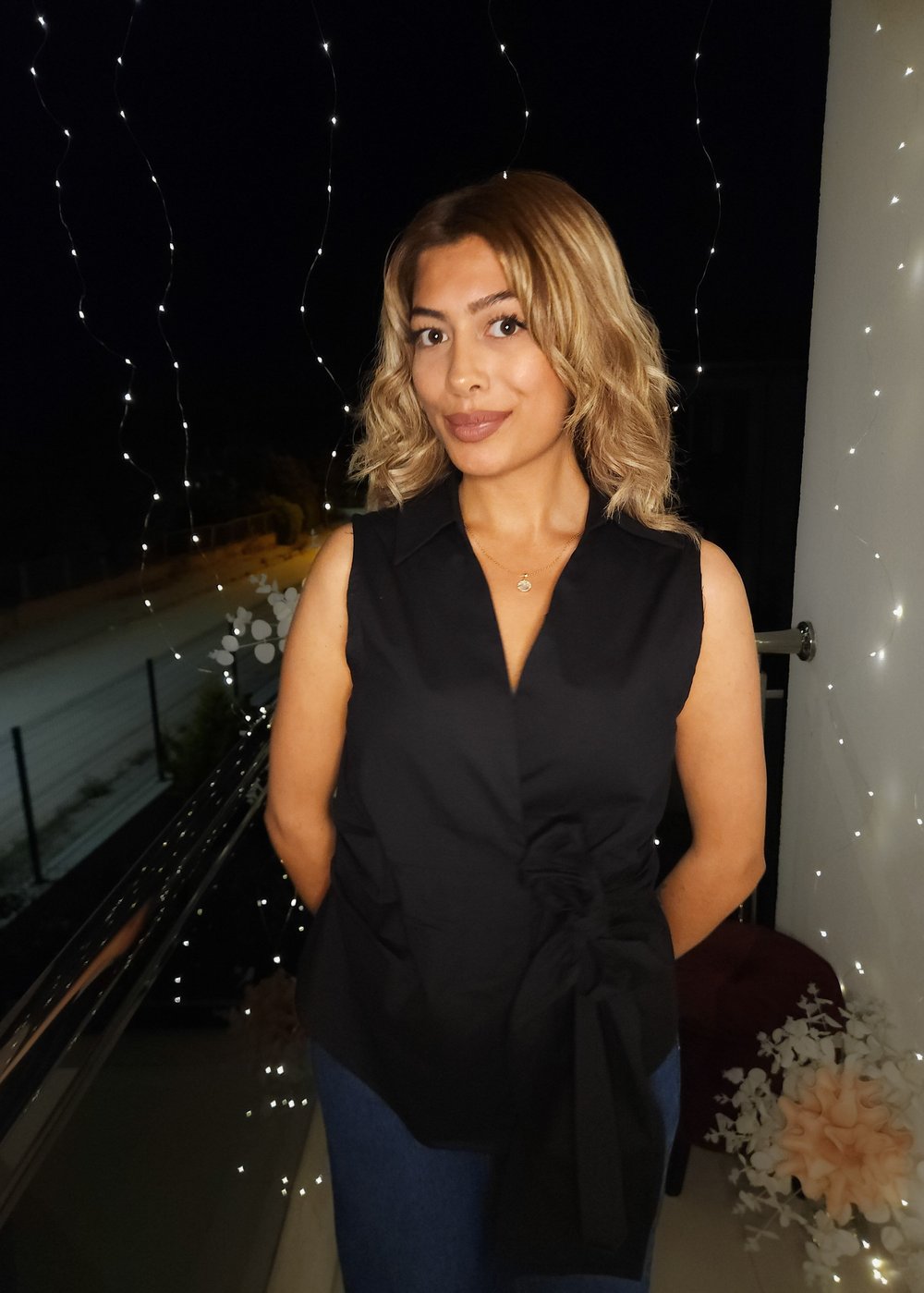 Poplin Gömlek Yan Bağlamali