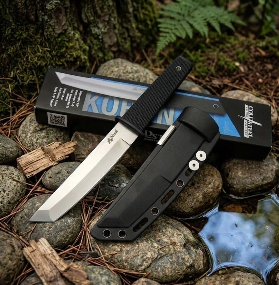 Cold Steel Kobun Tanto: Outdoor ve Kamp İçin Ultra Hafif, Kırılmaz Taktik Av Bıçağı (25 cm - Özel Kılıflı)