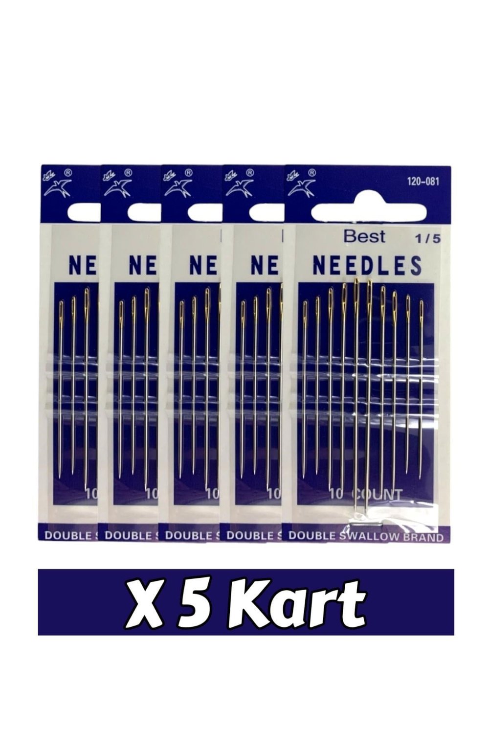 BREZİLYA İĞNE NO:120-081 5 KART(50 ADET İĞNE)