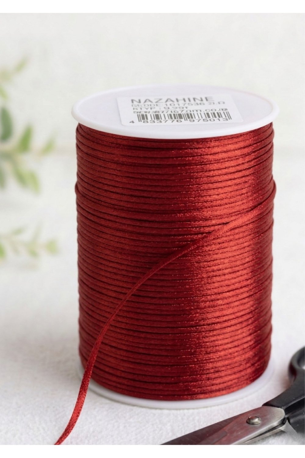 FLOŞ İP (SIÇAN KUYRUĞU) 2MM-91MT-KIRMIZI