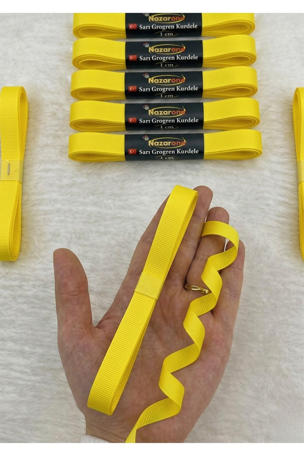Grogren Kurdele 1cm-10mt-sarı(412)