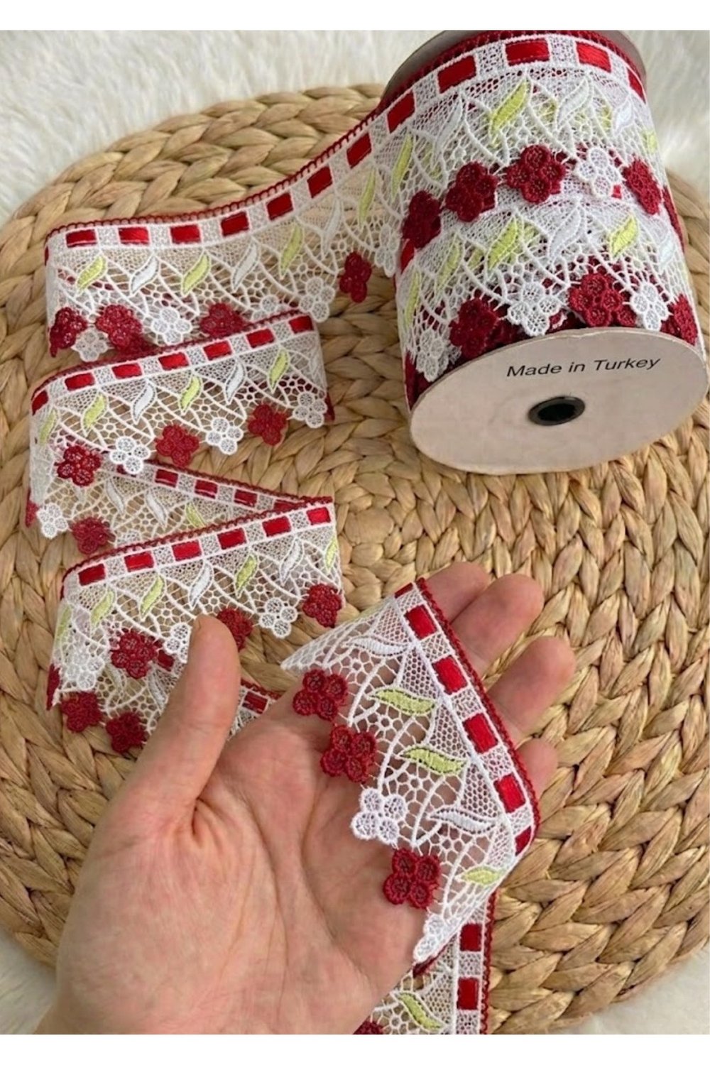 Güpür 2115 Batik 9 mt Kırmızı
