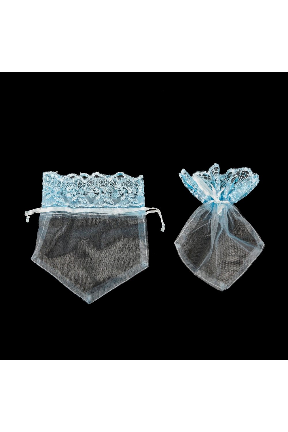 Kına Kesesi Dantelli 12x15cm (100ad/pkt)- Mavi