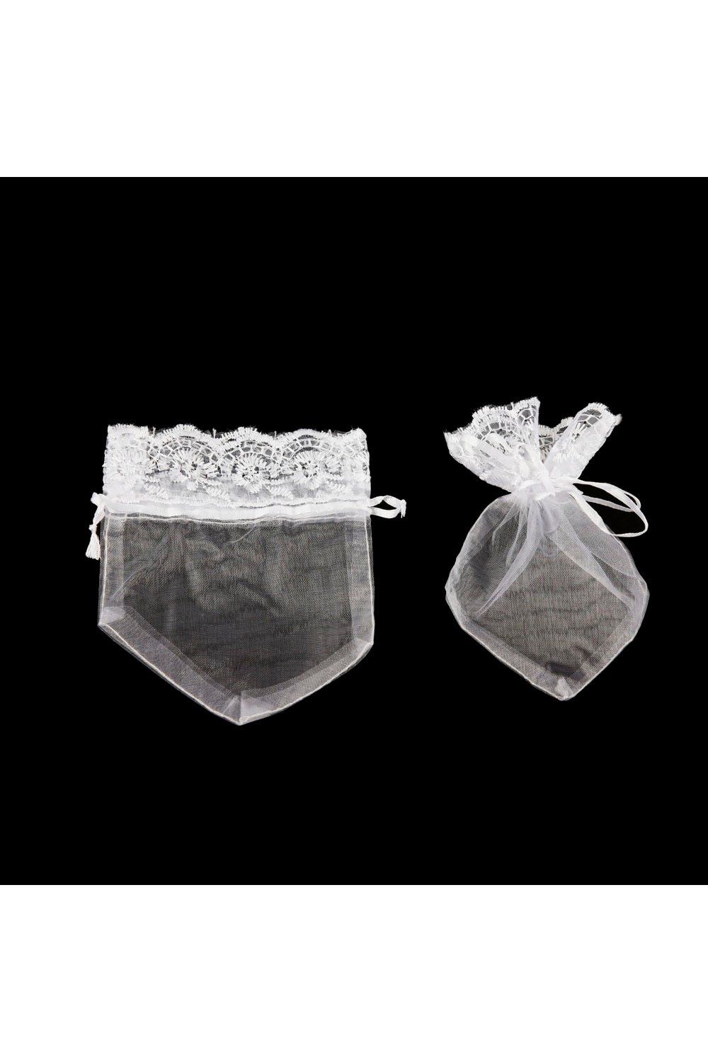 Kına Kesesi Dantelli 12x15cm (100ad/pkt)- Beyaz