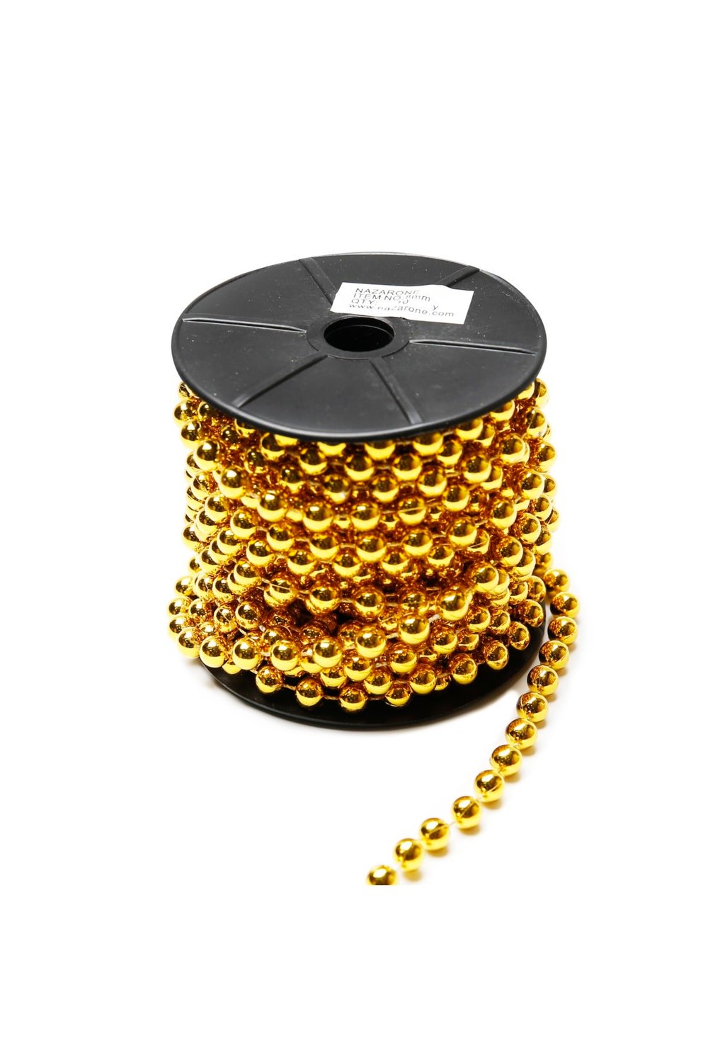 Makara Inci Yuvarlak Metalik 8mm-8mt-altın