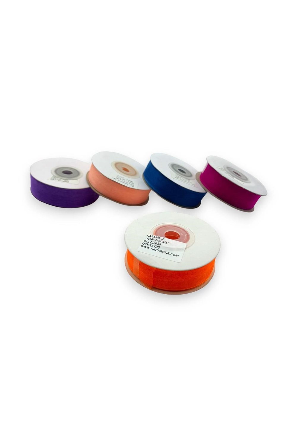 ORGANZE KURDELE SETİ 2CM/23MT 5 ADET (SET 3)