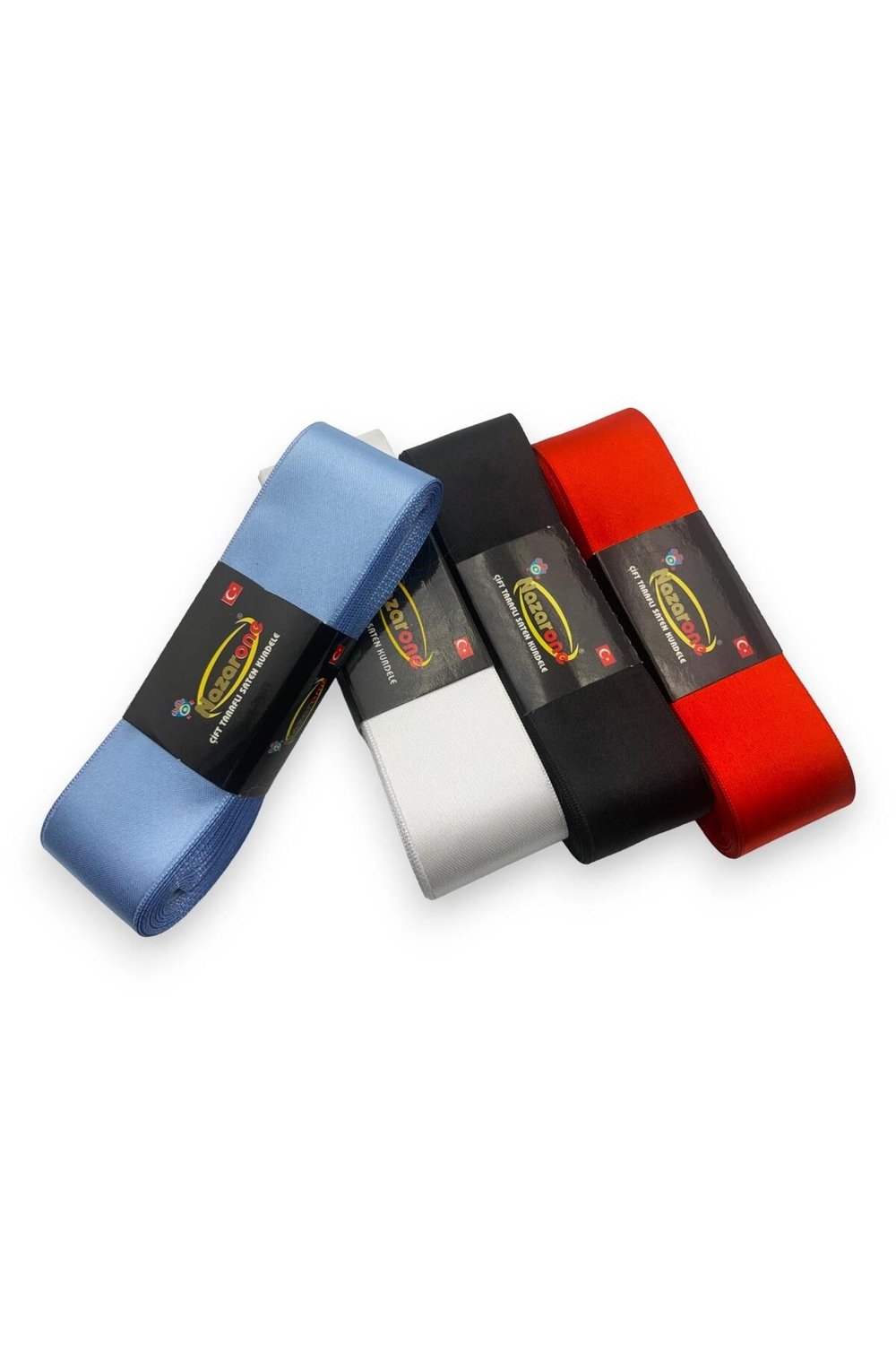 SATEN KURDELE SETİ 4CM/10MT 4 ADET (SET 1)