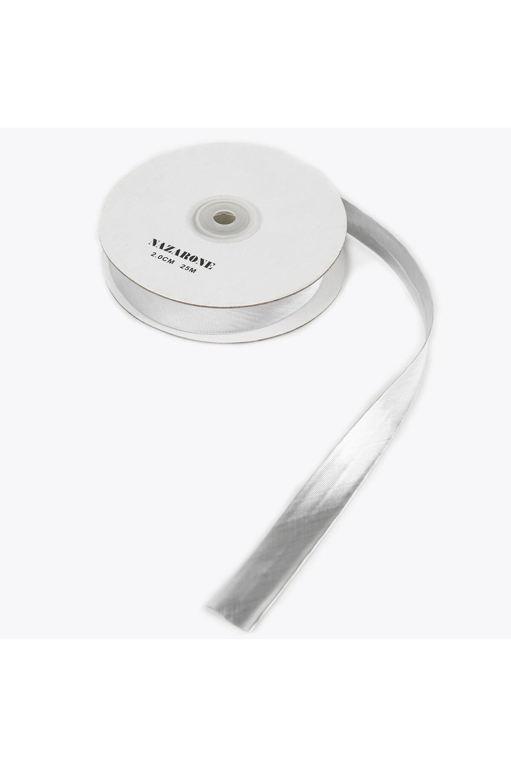 Simli Biye 2cm-25mt- Teneke Gümüş