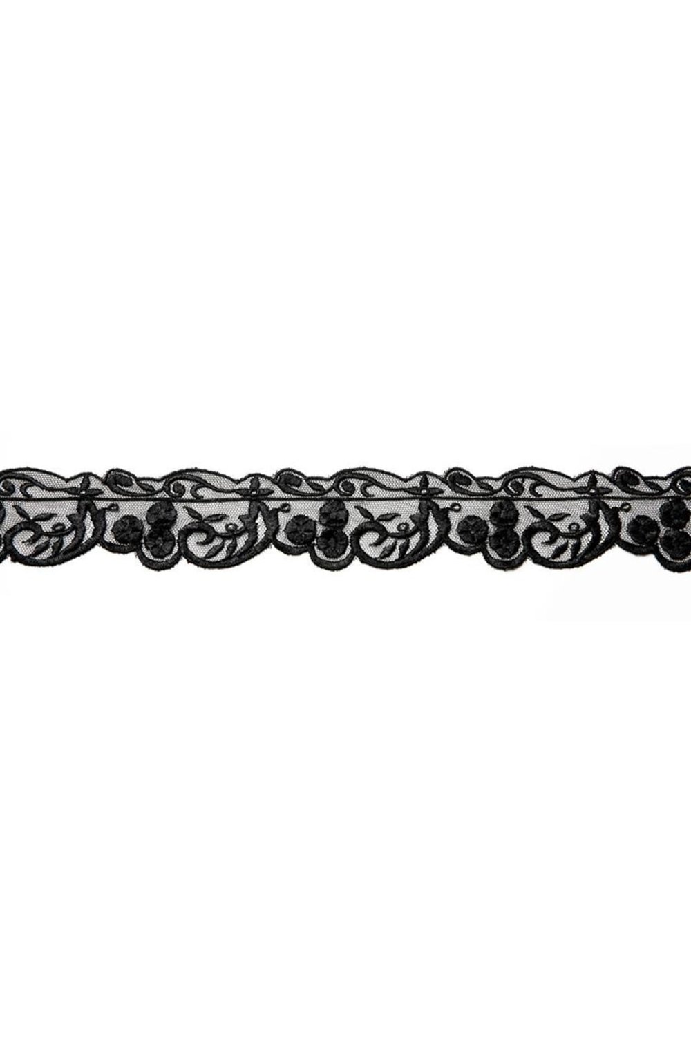 Tül Güpür 8080 9mt-siyah