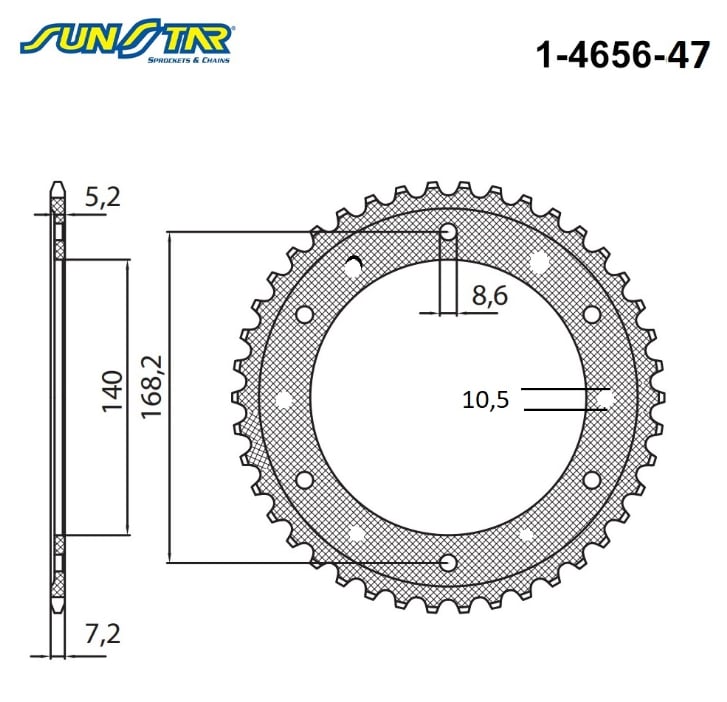 1-4656-47 ARKA DİŞLİ