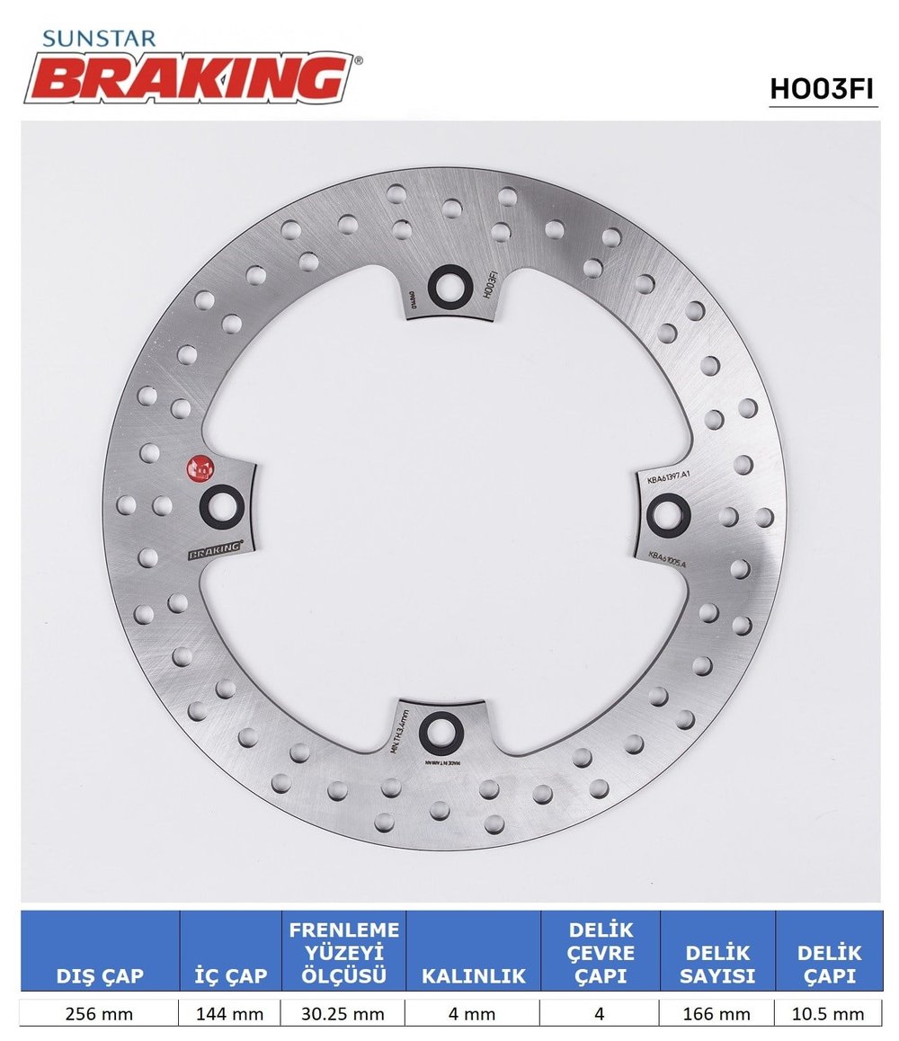 BRAKING HONDA XLV 600-650-700/ NX / XRL YUVARLAK ÖN FREN DİSKİ