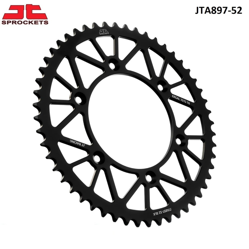 JT ARKA DİŞLİ SİYAH ALÜMİNYUM (BLK)