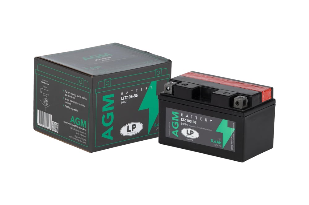LP - LANDPORT YTZ10S-BS Agm Akü (Ltz10S-Bs) / 8,6 A / Kg: 3,11 / L:150 / W:88 / H:93 Cca: 190