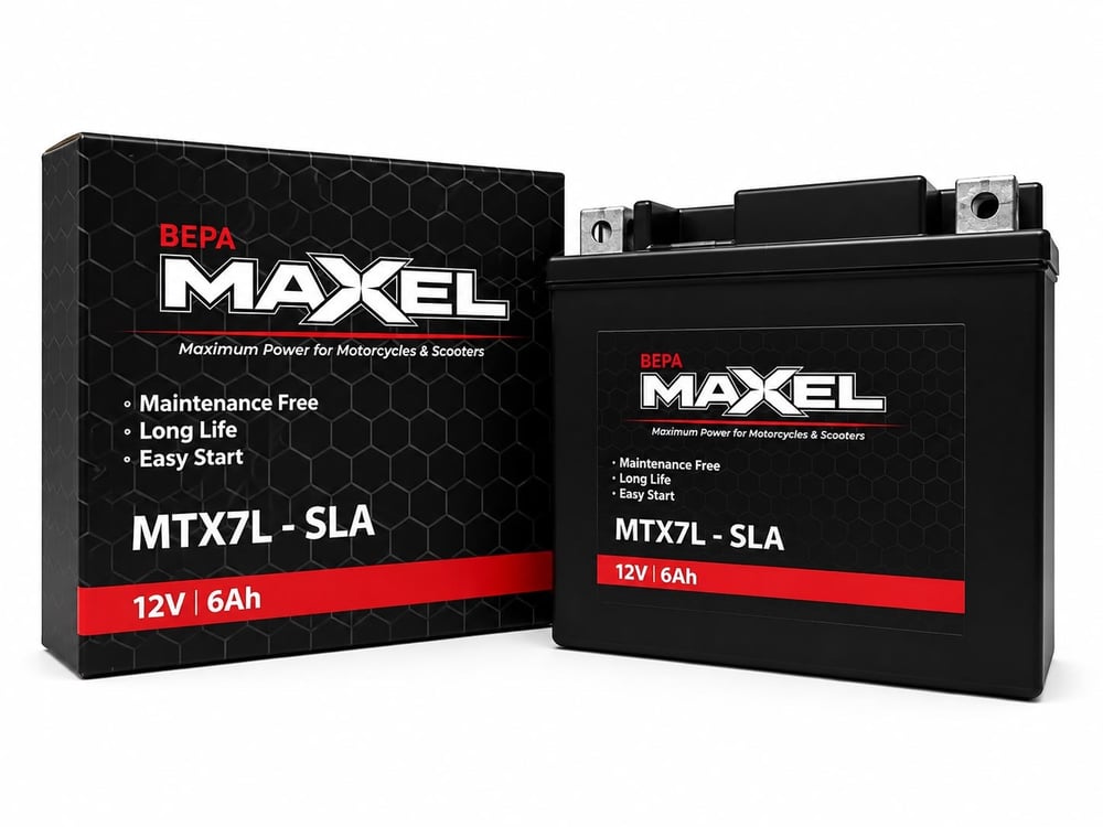 MAXEL SLA AKÜ / 6 A / KG: 2,31 / L:113 / W:70 / H:130 CCA: 85