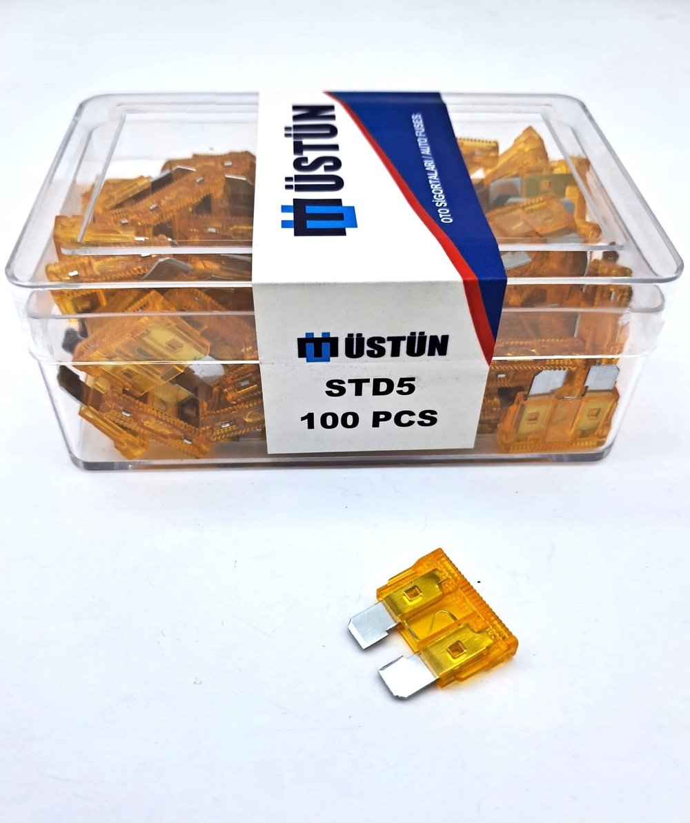 ÜSTÜN SİGORTA BIÇAK SİGORTA 5 AMPER(1 KUTU = 100 ADET)