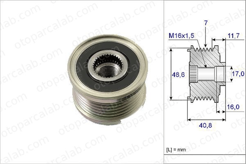 ABA YT200080 Alternatör Kasnağı A.B.A YT200080 RENAULT MEGANE III Coupe MEGANE III Grandtour 8200489514 7701071376