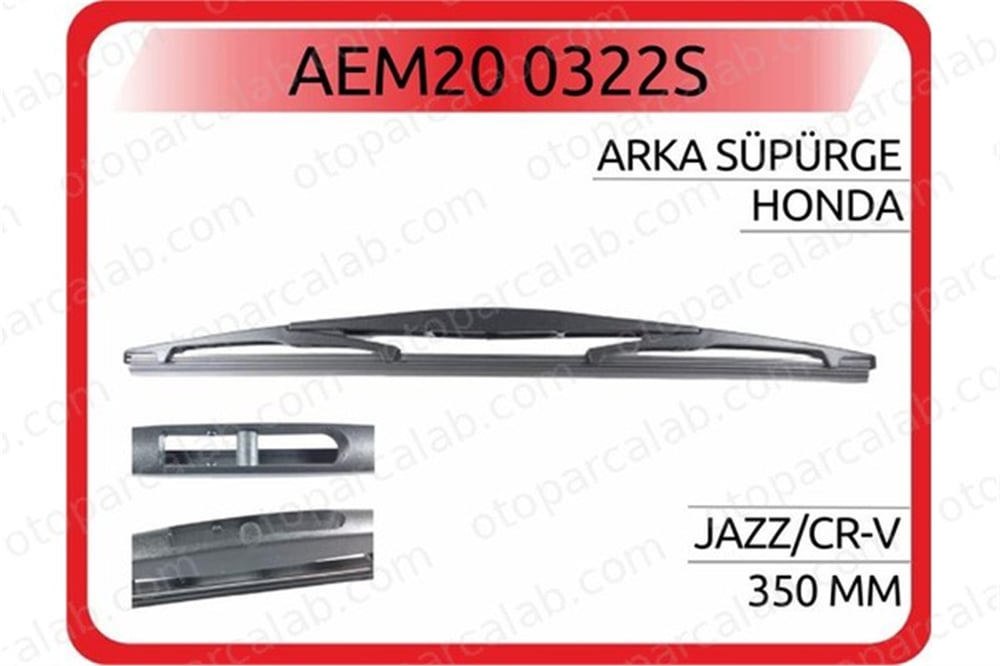 AEM 20 0322S Silecek Süpürgesi Arka 350 mm - 14 inç MAZDA 2 SUBARU FORESTER 76730S2X003 76720TF0003