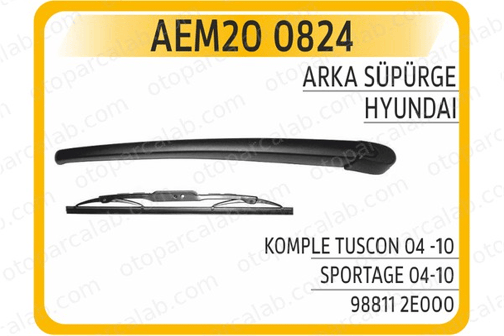 AEM 20 0824 Silecek Süpürgesi Arka MAZDA CX-5 HYUNDAI TUCSON 3397011430 8524260071