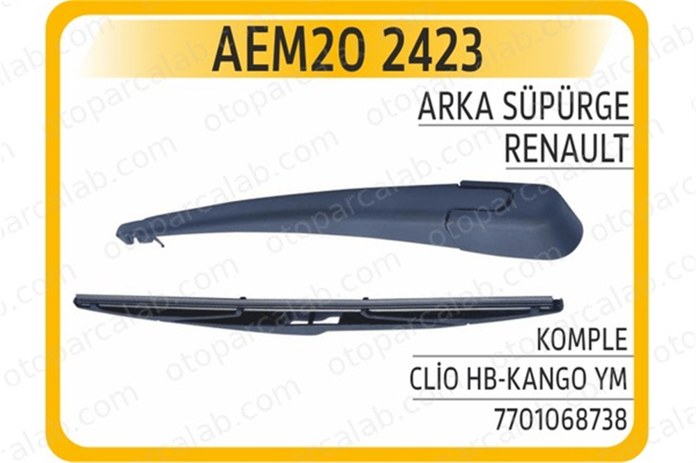 AEM 20 2423 Silecek Süpürgesi Arka RENAULT KANGOO / GRAND KANGOO II 7701068738 287906144R