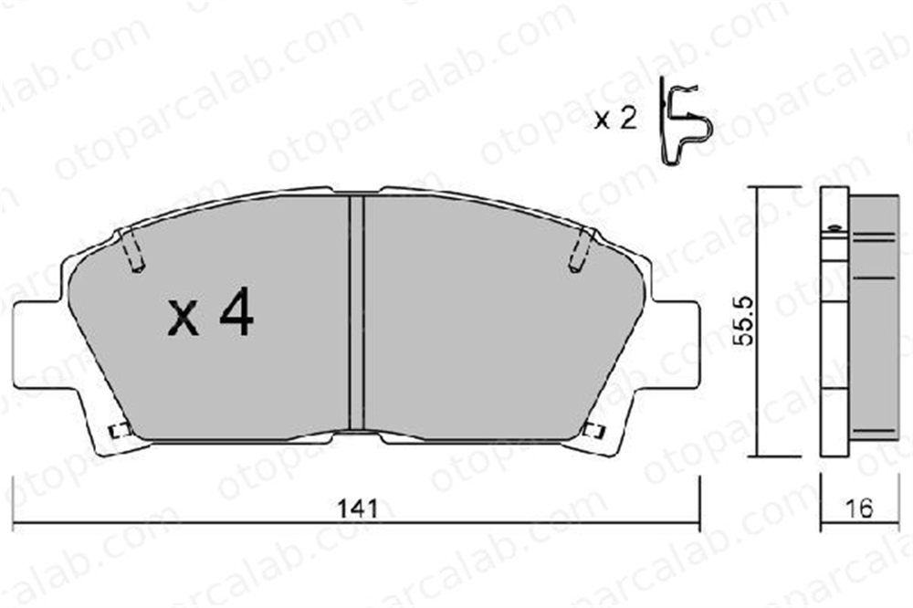 AISIN BPTO-1922 Fren Disk Balata Ön TOYOTA AVENSIS AVENSIS Liftback 446512160 0446512160