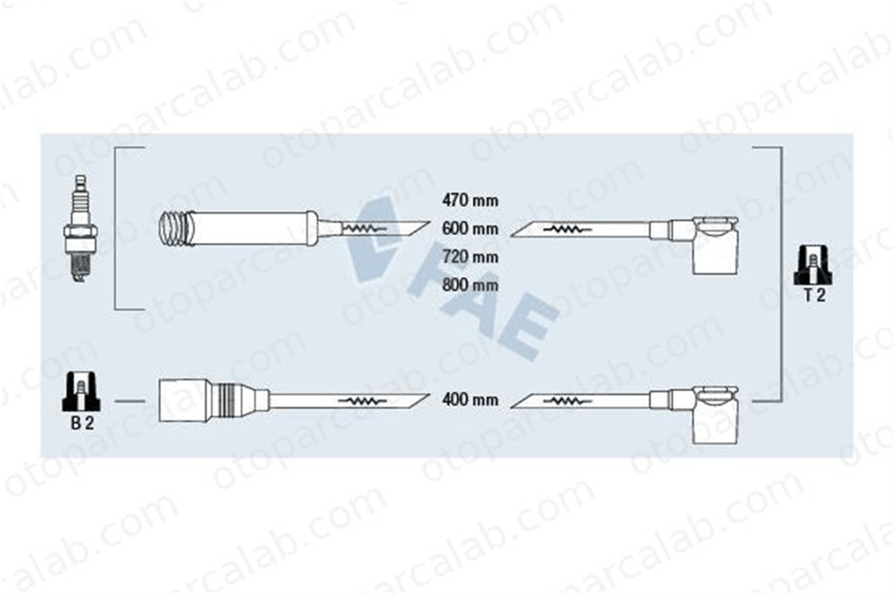AKD 1030 Buji Kablosu OPEL KADETT E KADETT E Cabrio 1612554 90443688