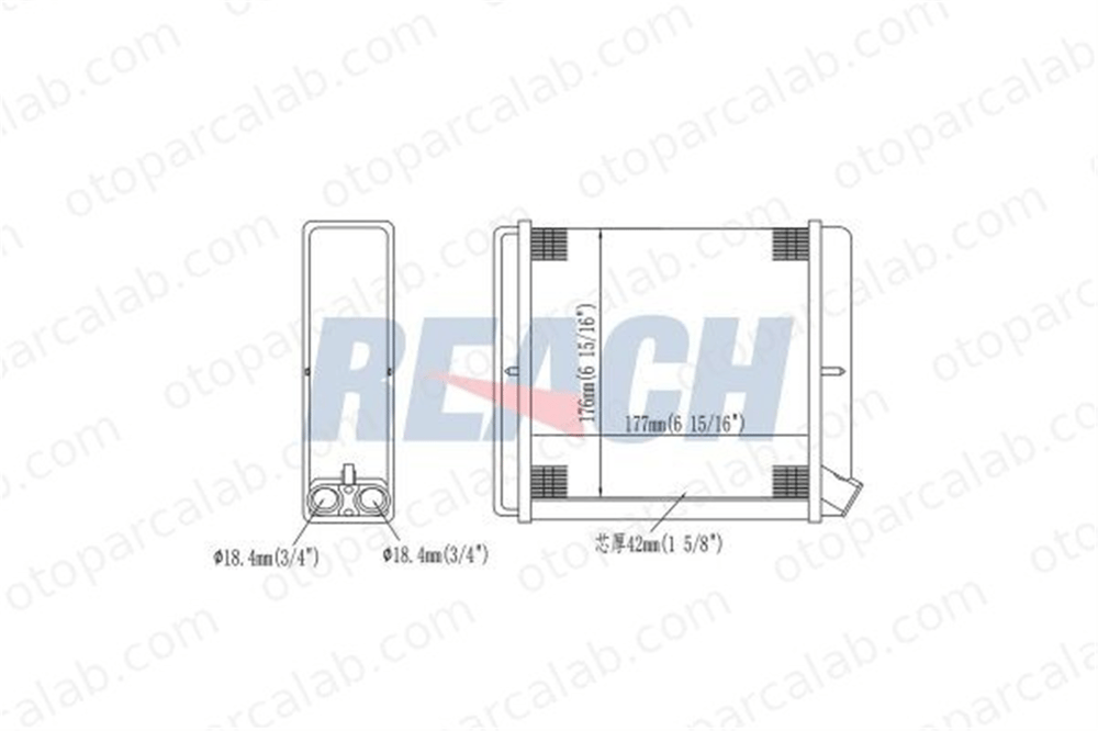 AKD 1843106 Kalorifer Radyatörü OPEL VECTRA A VECTRA A Hatchback 1843106