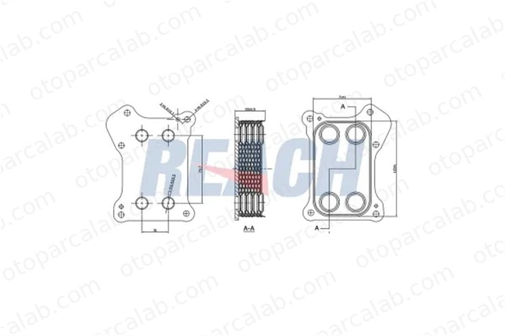 AKD OP146103 Motor Yağ Soğutucu FIAT DOBLO Cargo DOBLO Minibüs/Otobüs 5650355 55183548