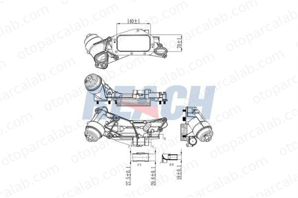 AKD OP146108 Motor Yağ Soğutucu OPEL ZAFIRA / ZAFIRA FAMILY B ASTRA H Station wagon 5650364 93186324