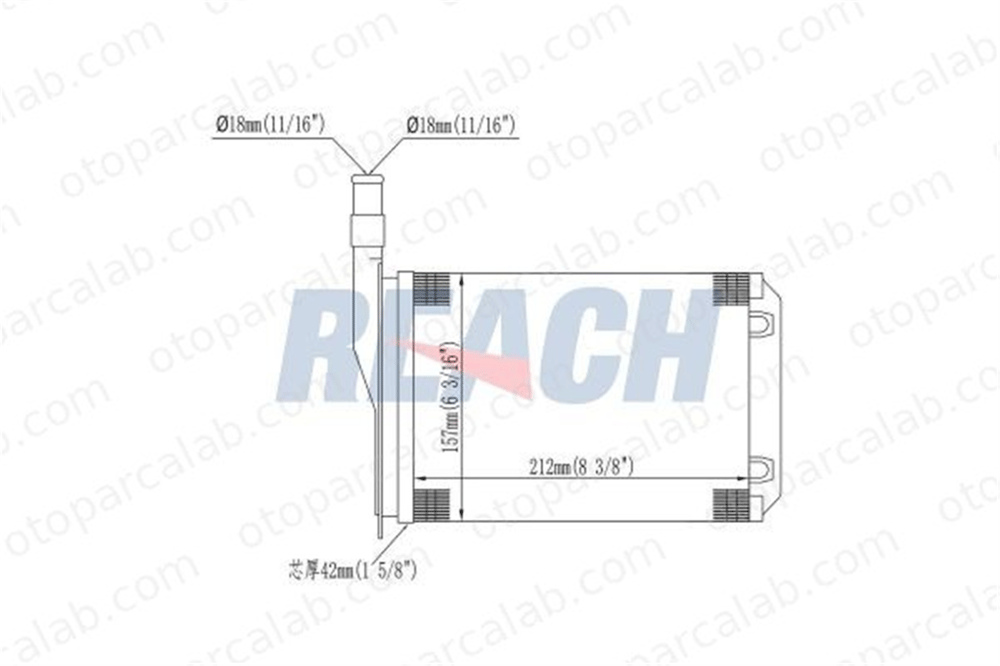 AKD RN178101 Kalorifer Radyatörü RENAULT SUPER 5 RAPID Kasa/büyük limuzin 7701027078 7702189173