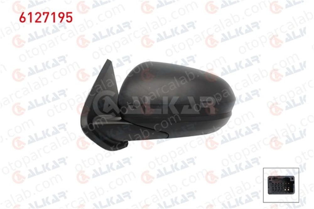ALKAR 6127195 Dikiz Aynası Dış Sol DACIA DUSTER 963016324R 963026917R