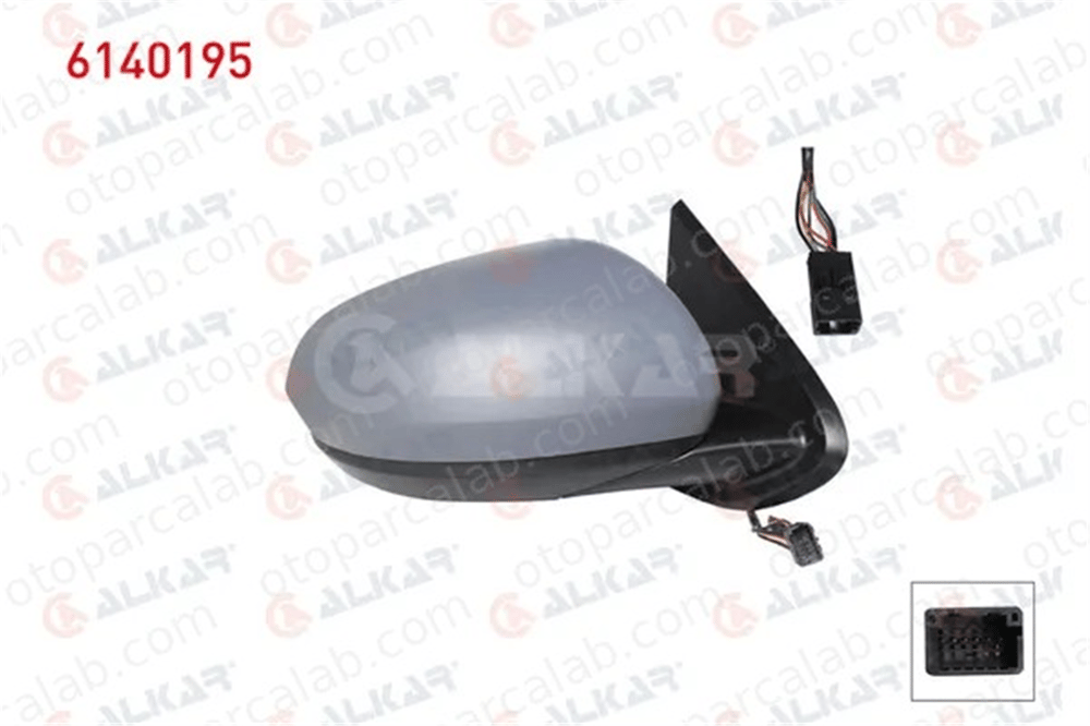 ALKAR 6140195 Dikiz Aynası Dış Sağ DACIA DUSTER 963010215R 963017708R
