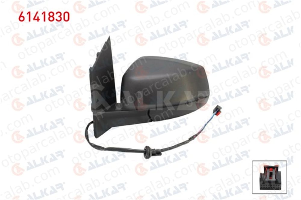 ALKAR 6141830 Dikiz Aynası Dış Sol VW CADDY V Kasa/büyük limuzin 2556364 2556368