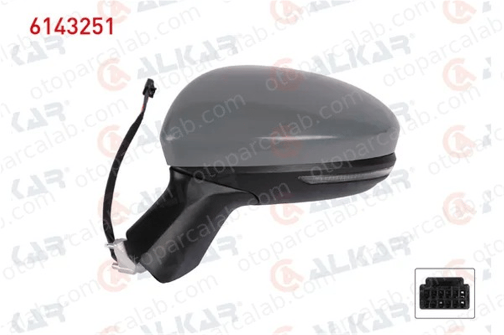 ALKAR 6143251 Dikiz Aynası Dış Sol RENAULT CLIO V 963017280R 963027553R