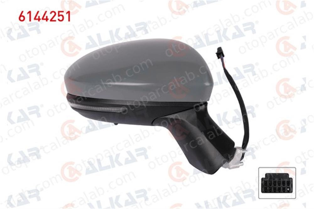 ALKAR 6144251 Dikiz Aynası Dış Sağ RENAULT CLIO V 963017280R 963027553R