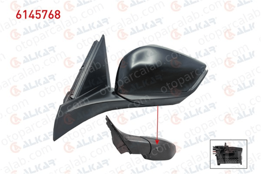 ALKAR 6145768 Dikiz Aynası Dış Sol PEUGEOT 308 III OPEL ASTRA L 984605239V 984605299V