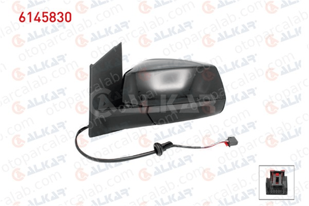 ALKAR 6145830 Dikiz Aynası Dış Sol VW CADDY V Kasa/büyük limuzin 2556364 2556368