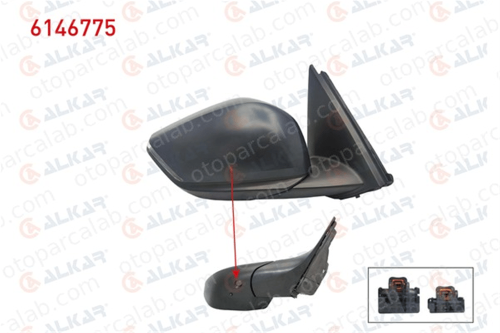 ALKAR 6146775 Dikiz Aynası Dış Sağ CITROËN C4 X C4 III 98351914XT 98351916XT