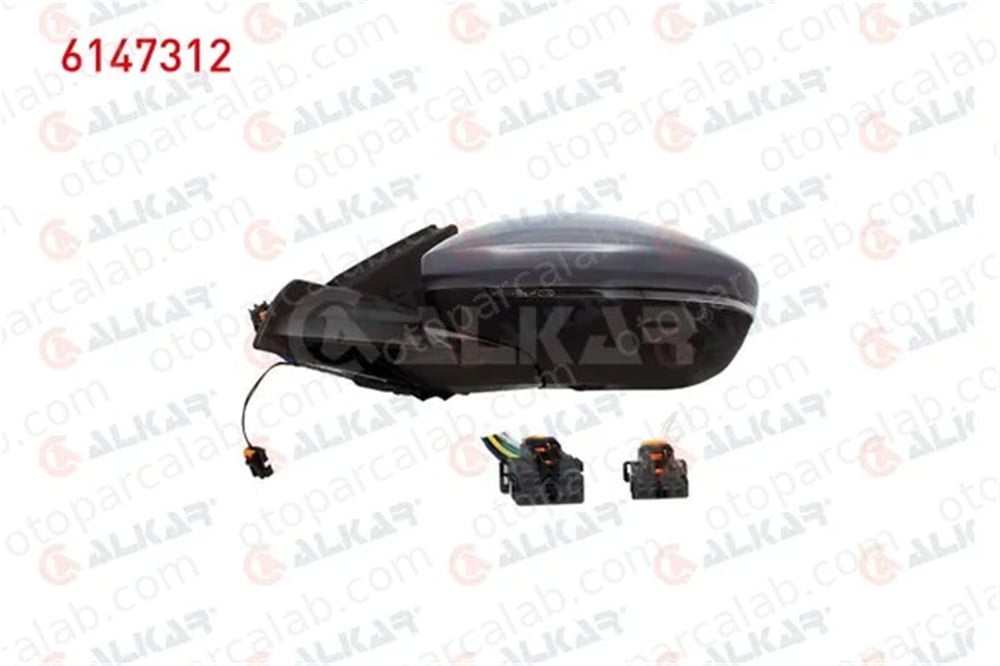 ALKAR 6147312 Dikiz Aynası Dış Sol PEUGEOT 208 II OPEL CORSA F 98260176XT 98260233XT