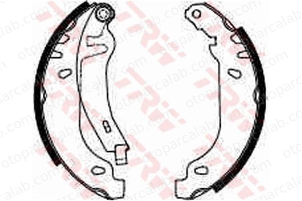 AP 04880 Fren Pabuçlu Balata Arka RENAULT 21 Sedan SUPER 5 77012002474 7701202345