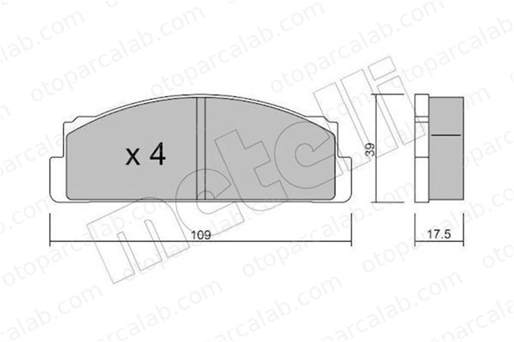 AP 05P003 Fren Disk Balata Ön FIAT 131 124 Spider 3980604 4174992