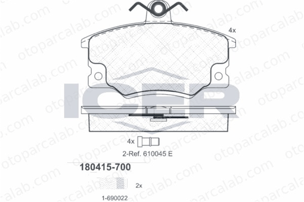 AP 05P094 Fren Disk Balata Ön FIAT TIPO TEMPRA S.W. 60777600 5892738