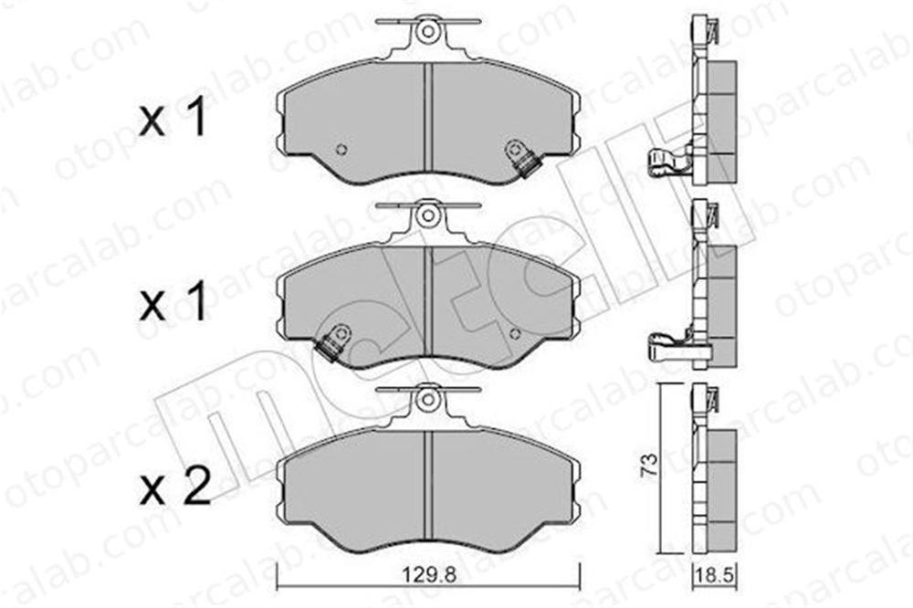 AP 05P1009 Fren Disk Balata Ön HYUNDAI H100 Panelvan/Van H100 Minibüs/Otobüs 5810143A00 5810144A00