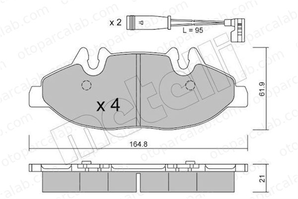 AP 05P1228 Fren Disk Balata Ön MERCEDES-BENZ VITO Minibüs/Otobüs VITO / MIXTO Panelvan/Van 4216110 14210910
