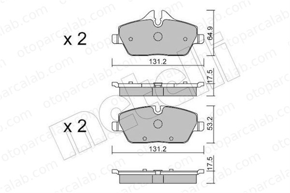 AP 05P1241 Fren Disk Balata Ön MINI MINI BMW 1 34116767143 34116767144