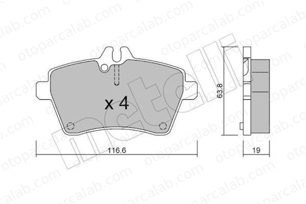 AP 05P1242 Fren Disk Balata Ön MERCEDES-BENZ A-SERISI B-SERISI Sports Tourer 1694200220 1694200320