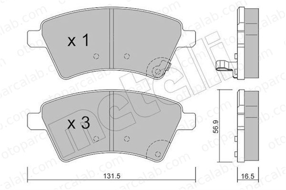 AP 05P1245 Fren Disk Balata Ön SUZUKI SX4 FIAT SEDICI 5581079J00 5581079J01