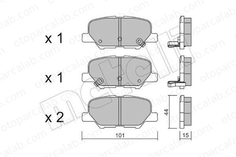 AP 05P1802 Fren Disk Balata Arka MITSUBISHI ASX MAZDA 6 Sedan 1609899680 4605A802