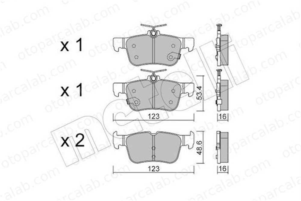 AP 05P1915 Fren Disk Balata Arka FORD KUGA II MONDEO V Turnier 2018449 2110582